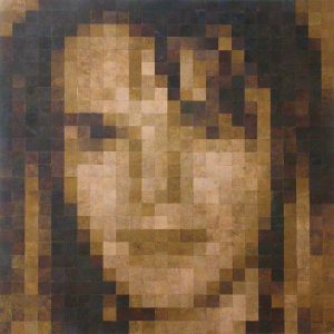 Bronze portrait of Lone Kold